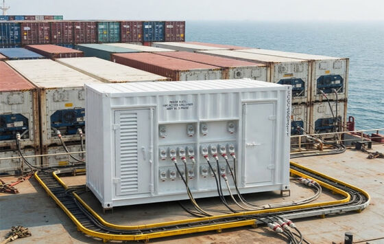 Βαρύ φορτίο Marine Deck Power Pack 460V Reefer Plug Sockets Diesel Generator Θερμο βασιλιάς Genset για Reefer Συσκευή ψυχρής αλυσίδας logistics